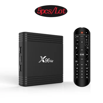 

5pcs Lot X96 AIR Android 9.0 Mini TV BOX Amlogic S905X3 2.4G/5G Wifi 8K HDR Media Player Google Youtube Smart Set Top Box X96AIR