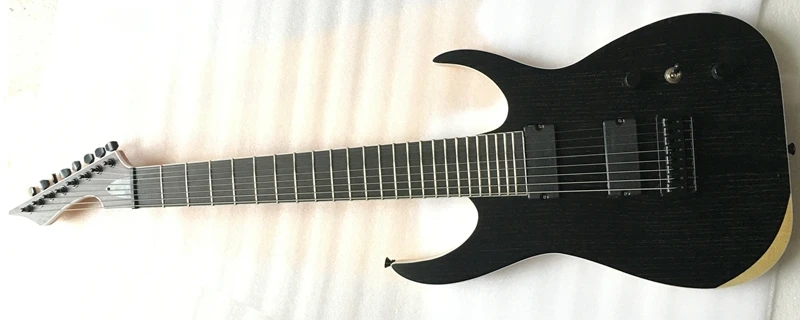 

new style sharp angle headstock electric guitar solid ashwood body black color electric guitar free shipping