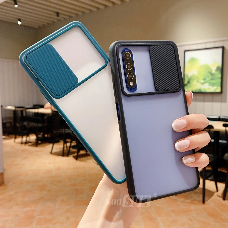 Clear Matte Case For OPPO Realme 5 6 Pro 6S 5S 5i 6i C3 Narzo 10 10A Slim Hard Phone Sliding Push Window Protection Cover | Мобильные