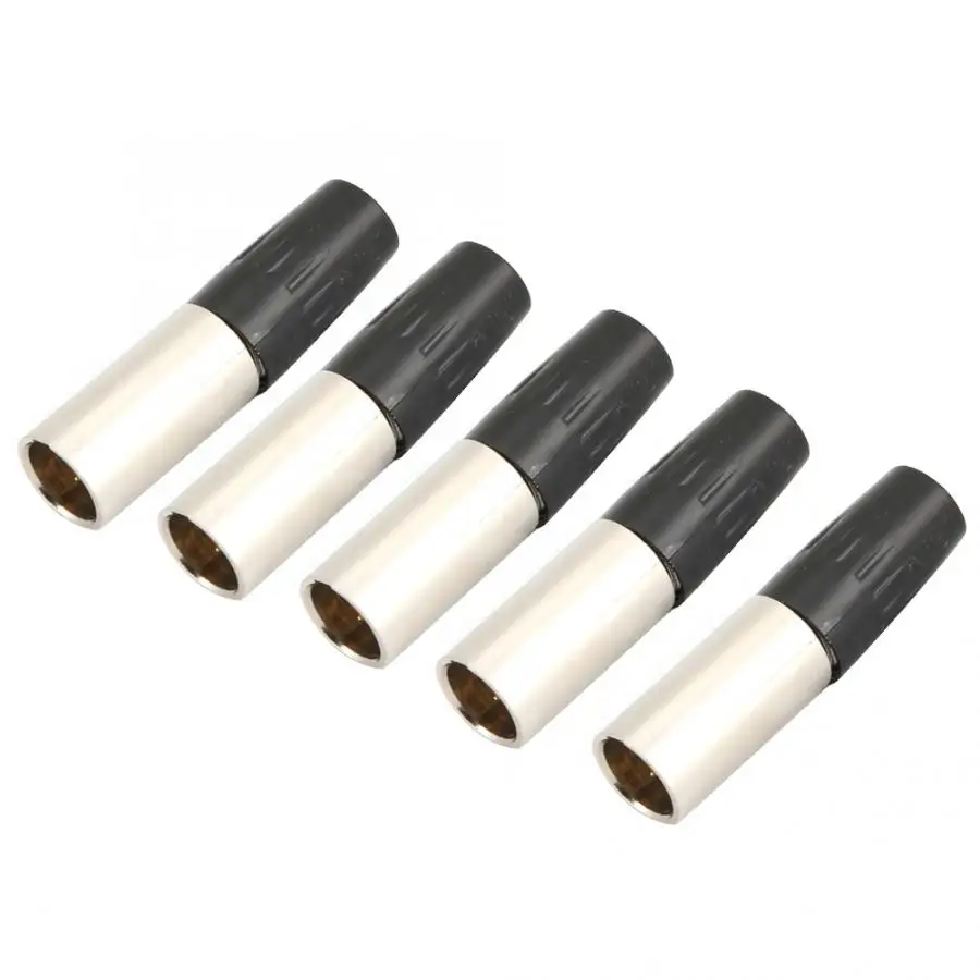 5 шт. 5Pin XLR разъем Mini Male микрофонный кабель адаптер MIC Аудио разъем