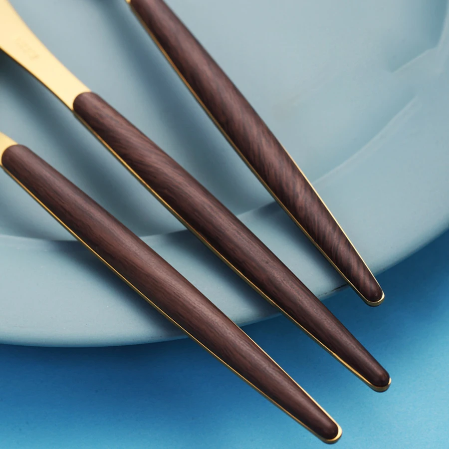 Столовые приборы в европейском стиле столовая ложка из нержавеющей стали ножи