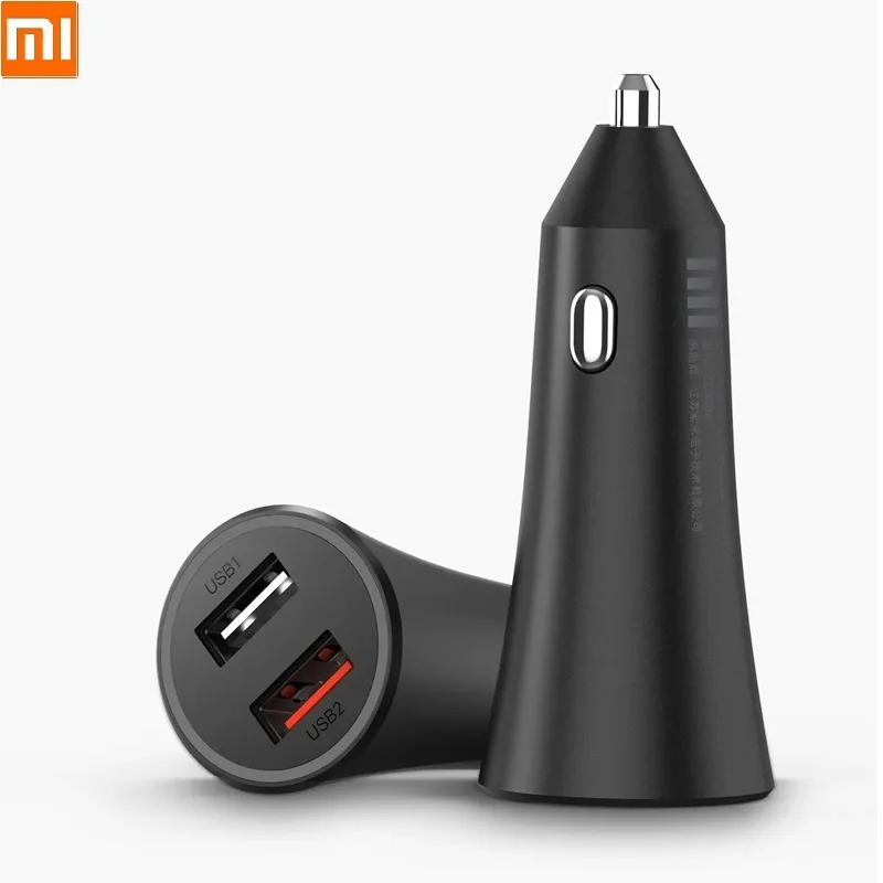 Xiaomi новое автомобильное зарядное устройство Mi Quick Charge 27 Вт для 9 / K20 Pro 9T с 2 USB
