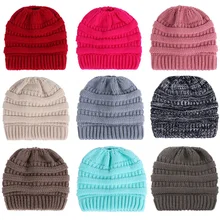 Женские Для женщин мульти-Цвета вязаные крючком Теплые шапочки зимние теплые Шапки TOSQD0057