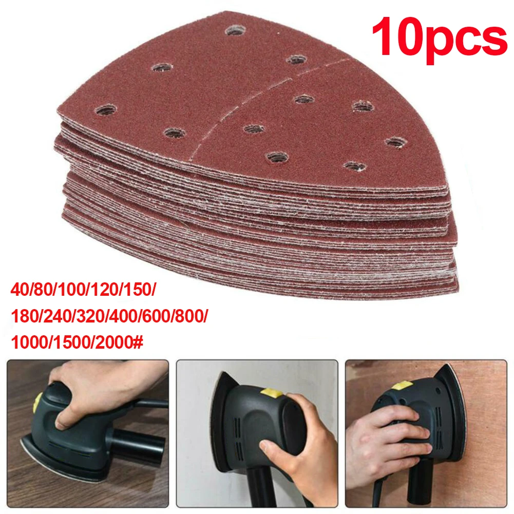 Marine Clam poort Muis Detail Schuurmachine Schuurpapier 11 Gaten Driehoekige Schuurpapier  Voor Multi Sander Bosch Psm 160A Detail Palm Sander 40 2000  Grits|Schuurgereedschap| - AliExpress