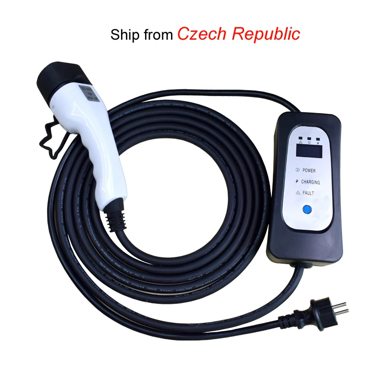 EV зарядное устройство тип 2 iec62196 1 EVSE зарядный кабель 16A штепсельная вилка