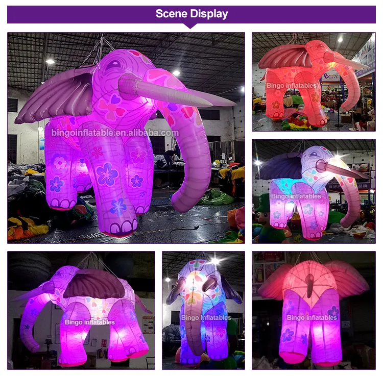 BG-C0322-Inflatable Lighting Elephant_2