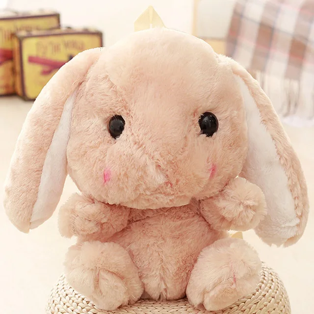 Plush toy rabbit doll backpack cute plush rabbit toy backpack holiday gift Christmas gift - Цвет: Хаки