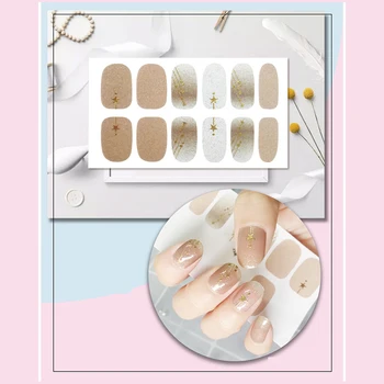 

ENDRRFLA Summer Flower Creative Design Sticker Nail 4D Manicure Slider Nail Sticker Nail Slider Polish Foil Flower Design 1pc