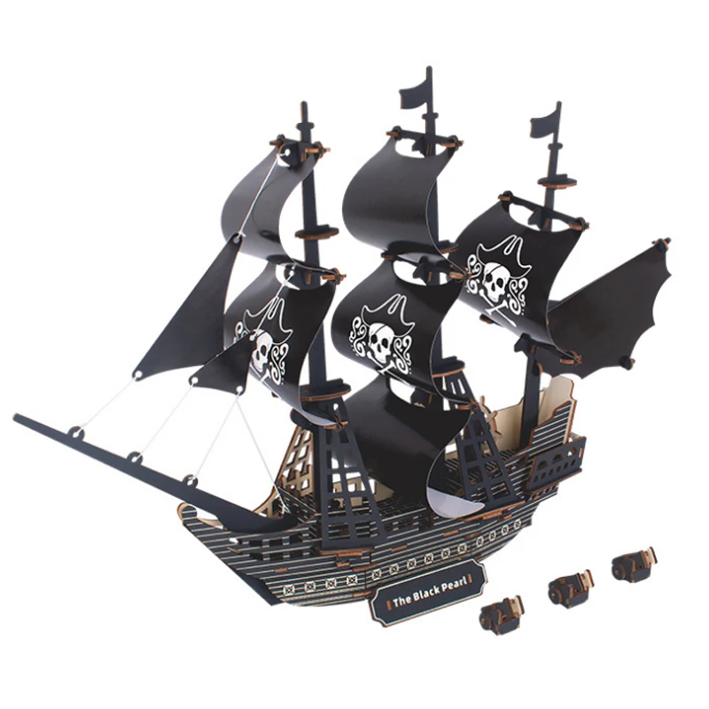 Sailboat Diy игрушка головоломка 3D маленькая лодка Развивающие детские подарочные