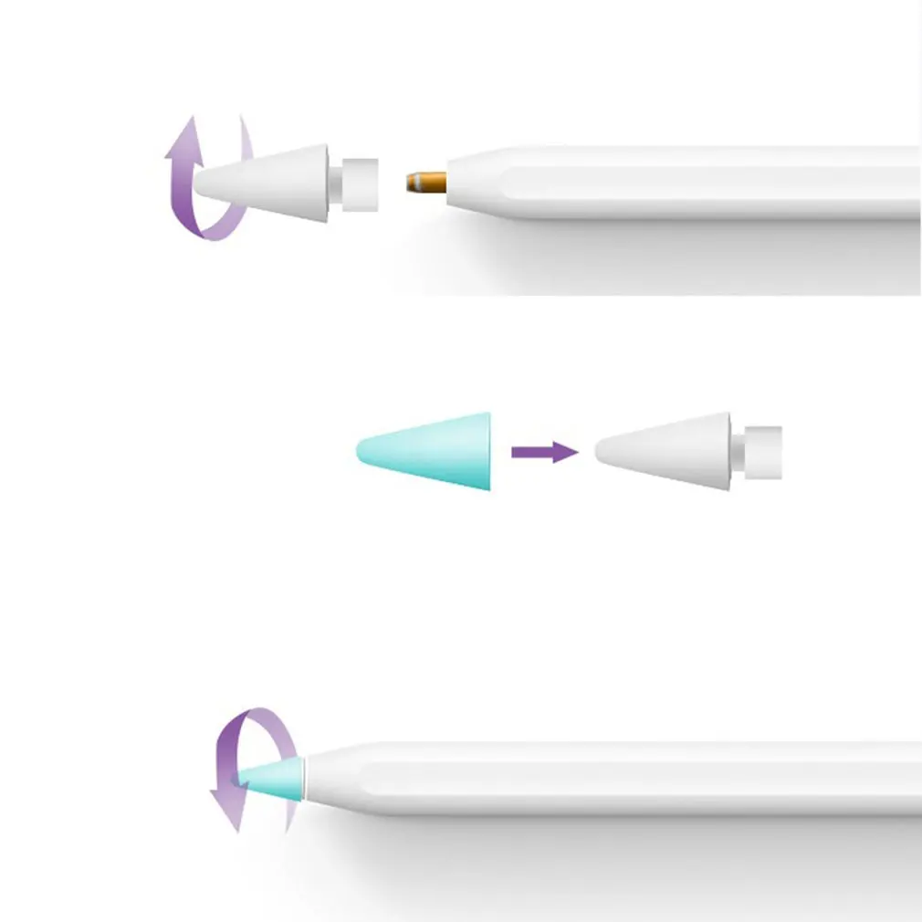 Подходит для apple pencil 1/2 nib set 8 упаковок универсальная Силиконовая Защитная крышка
