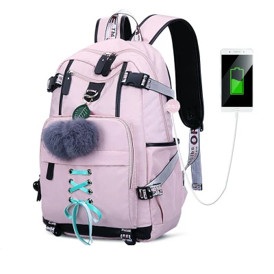 

2019 Girl School Bag for Teenage Solid Backpack College Wind Schoolbag Women High Student Bag Bandage Bow Bundle Backpack