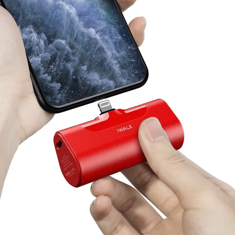 IWALK-Mini banco de energía de 4500mAh, cargador portátil de viaje de negocios, tipo C, Lightning, para xiaomi, Iphone, batería portátil