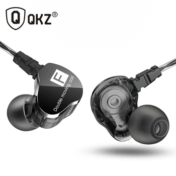 

Newest QKZ CK9 Double Unit Drive In Ear Earphone Bass Subwoofer Earphone HIFI DJ Monito Running Sport Earphone Headset Earbud