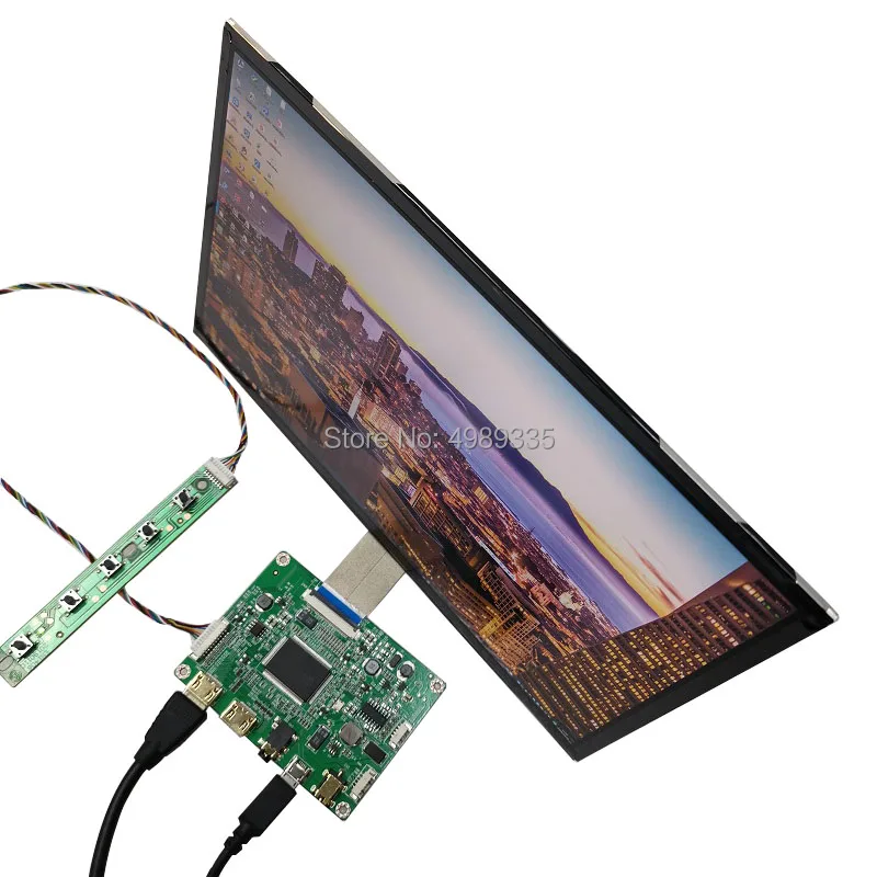 US $65.96 10 inch monitor 2K display module group kit IPS HD DVI VGAUSB5VDC12V two power supply scheme resolution 2560X1600