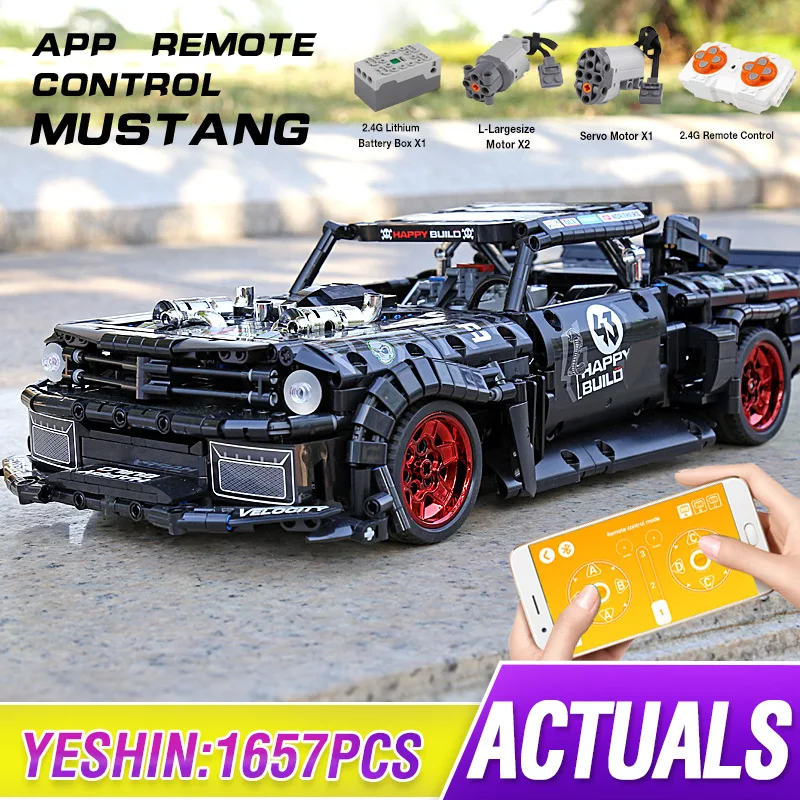 City Technical RC MOC-22970 Creator APP Remote Control Car Building Blocks Bricks DIY Toys Gifts