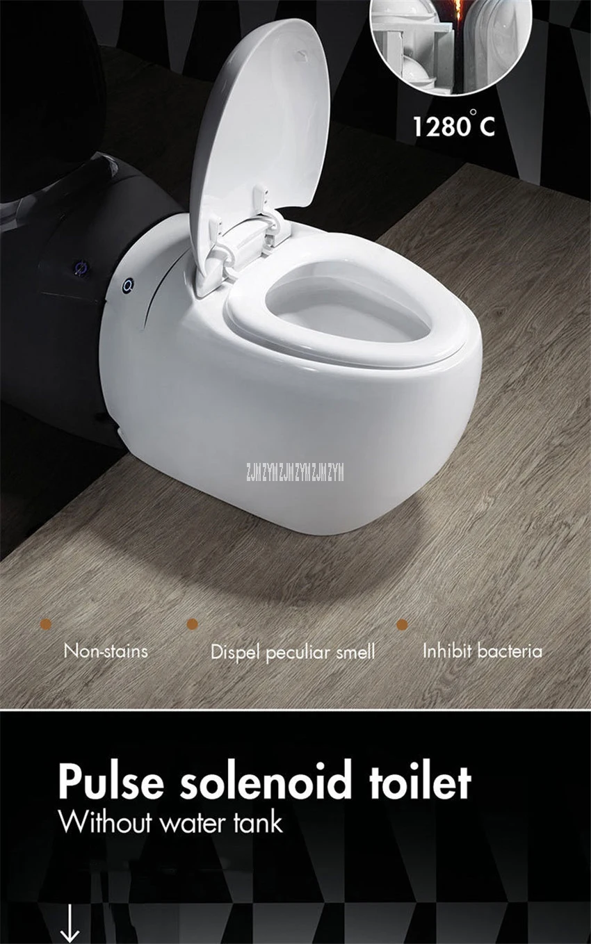 A301 ванная комната электрический импульс Туалет Tankless цельный ночной табурет Санузел Предотвращающая появление запаха Сифон Промывка керамический унитаз