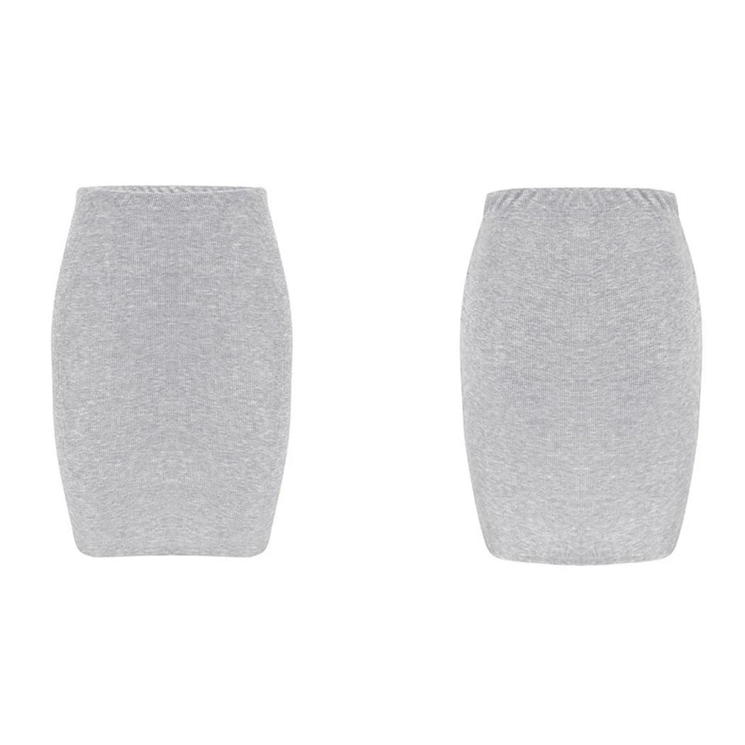 Sexy Package Hip Elastic Mini Skirts Ladies Fashion Slim Fit Ribbed Skirt Women High Waist Pencil Skirts Party Club Skirts Jupe