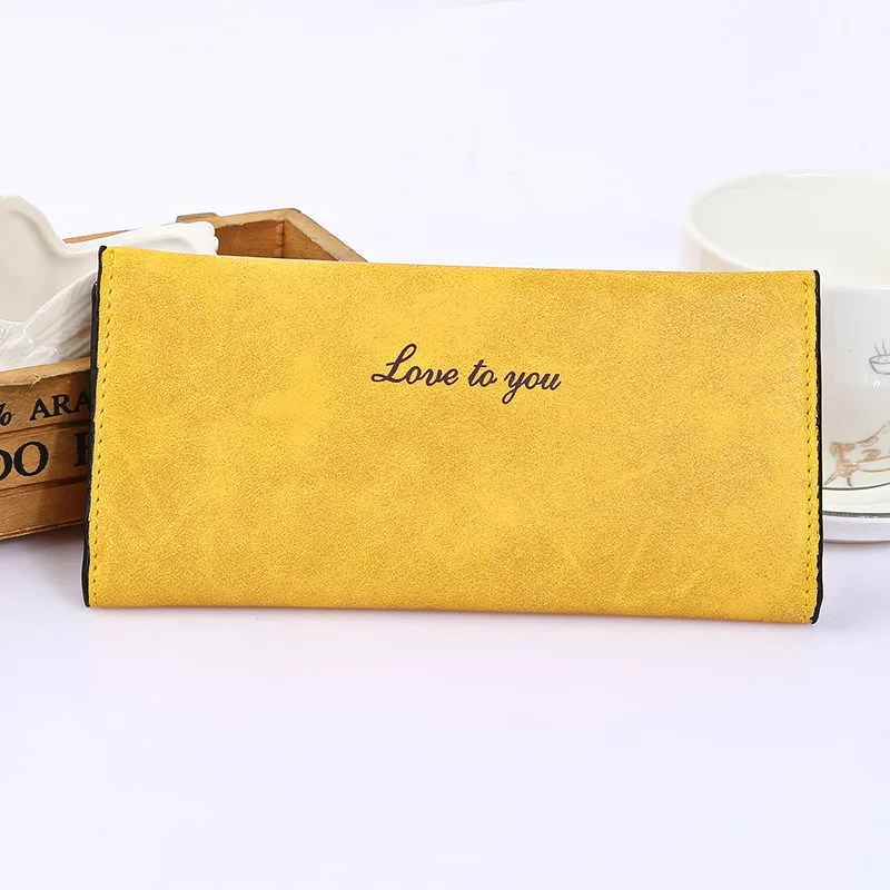 

Women's Wallet Mid-length New Style Nubuck Leather WOMEN'S Bag Wallet Wallet Change Clutch Thicker Version