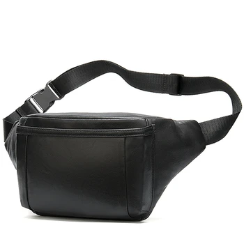 

AUAU-Men's Waist Bag for Men's Belt Bag Bum Waist Packs Leather Belt Bags Hip Man Belt Pouch Chest Bags
