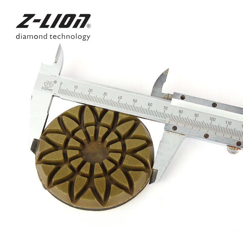 Z-LION 1 шт. 3 дюймов Алмазный Полировочный диск колодки Влажные Применение для бетонный гранитный Мрамор каменный пол, наждачный диск дизайн шлифовального круга