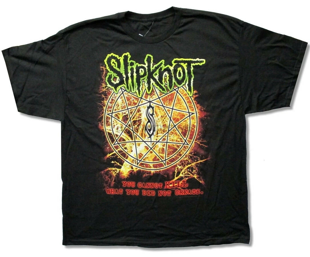 Slipknot-Electric Pentagram-You Cannot Kill-Black T-shirt |