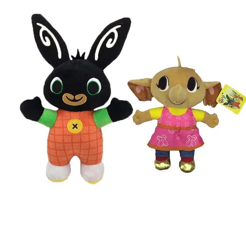 Bing Bunny плюшевая игрушка подвеска зажим Брелок Bing Bunny кукла игрушка Hoppity Voosh чучело Панда Кролик игрушка для рождественских подарков - Цвет: 25cm bing and sula