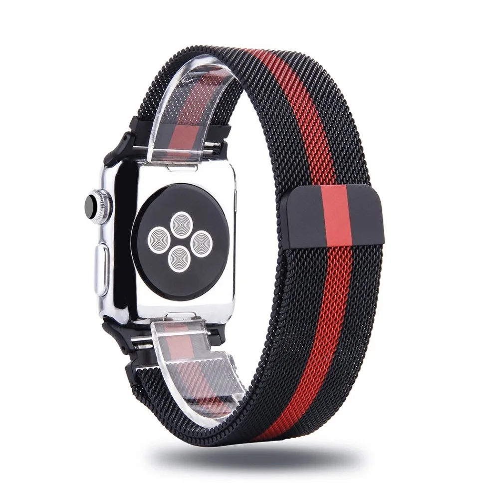 Ремешки для Apple Watch, Миланская петля, ремешок из нержавеющей стали, магнитная застежка, замена для iWatch серии 5/4/3/2