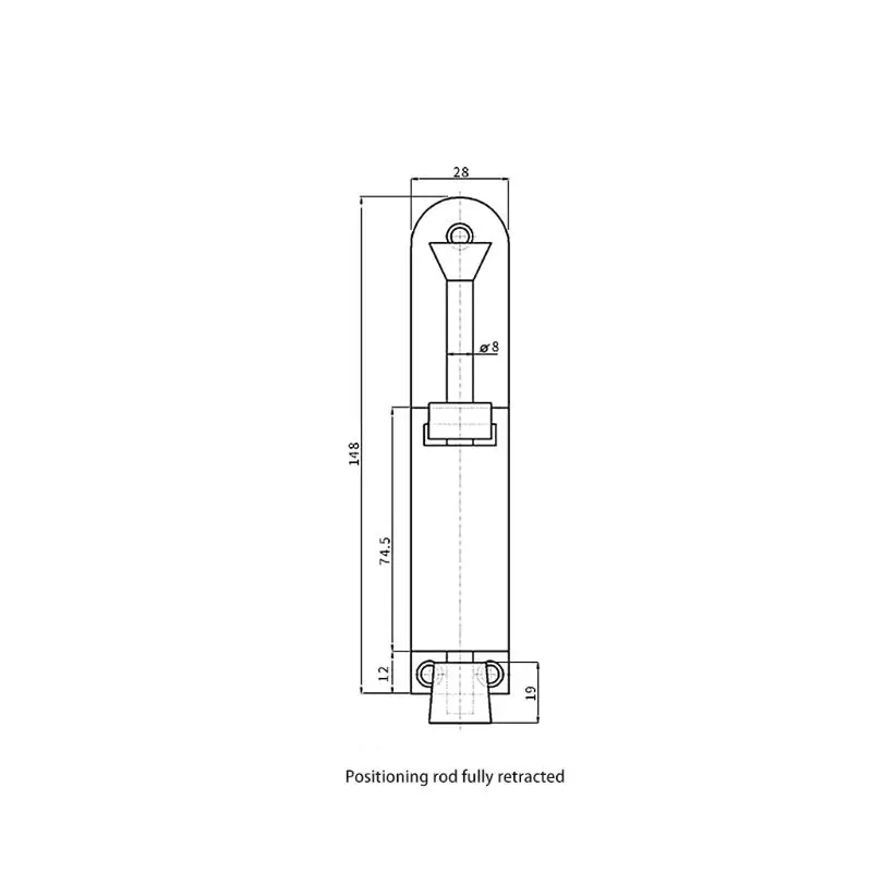 

Foot Operated Lever Door Stops Holder Adjustable Kickdown Buffer Fittings Hardware Tools Household