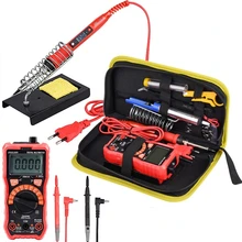 Qhttec – multimètre numérique True RMS NCV 2000, testeur de tension, courant Ohm, ammètre avec câblage de Test 