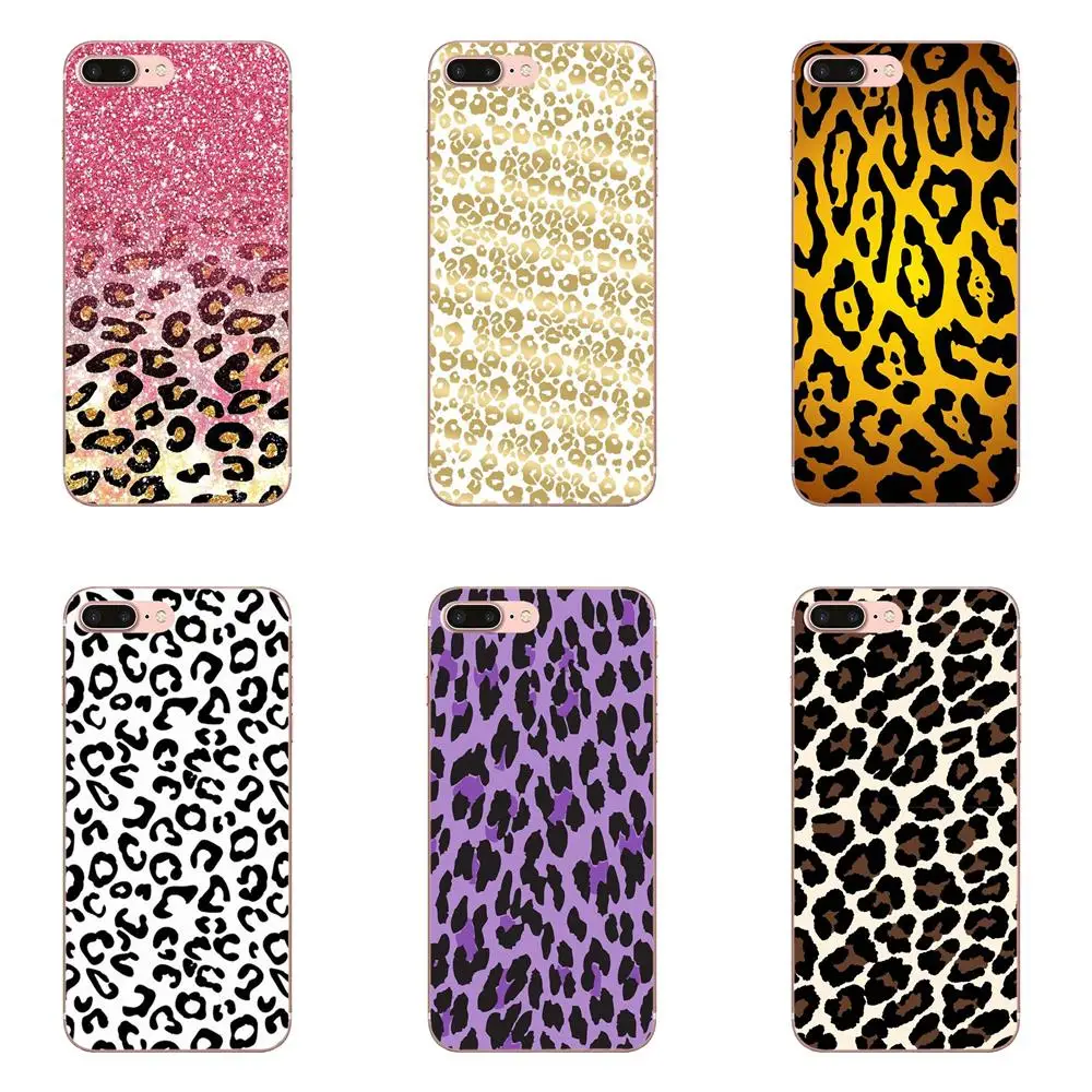 For Samsung Galaxy S8 S9 S10 S20 Plus A30 A30S A40 A40S A50 A50S Soft TPU Fashion Leopard Tiger Print Black Infinity Glitter | Мобильные