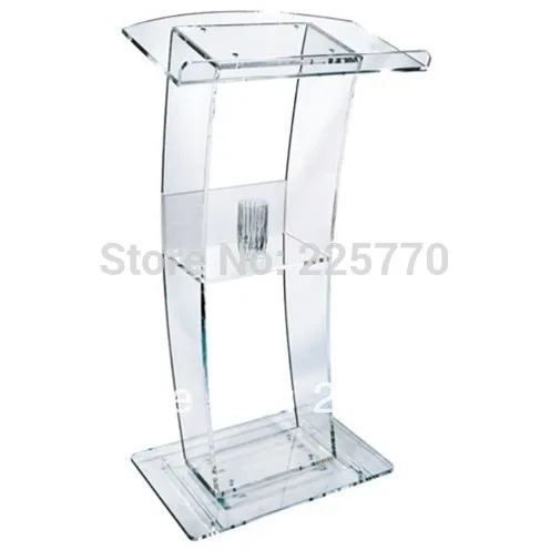 

Free Shipping High Quality Price Reasonable Cheap Clear Acrylic Podium Pulpit Lectern