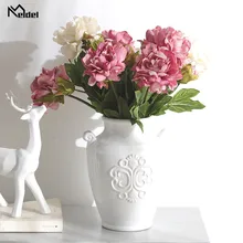 Цветок мелдель Тюльпан Свадебный букет невесты Искусственные тюльпаны цветы Белый Желтый Сделай Сам Домашняя вечерин