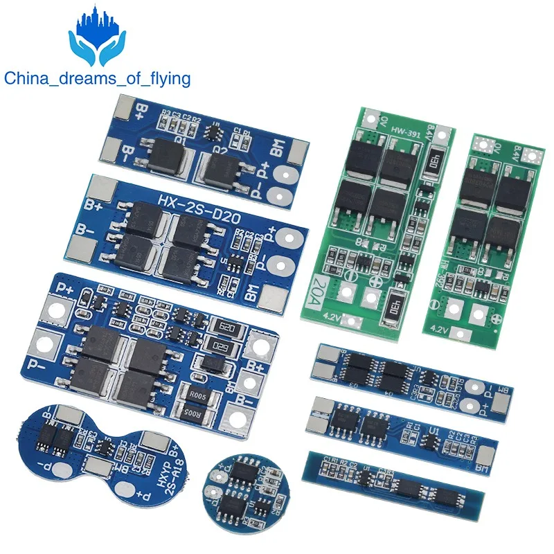 2S 3A 4A 5A 8A 10A 13A 20A 7.4V 8.4V Li-ion 18650 Lithium battery protection board / BMS Standard Balance | Электронные