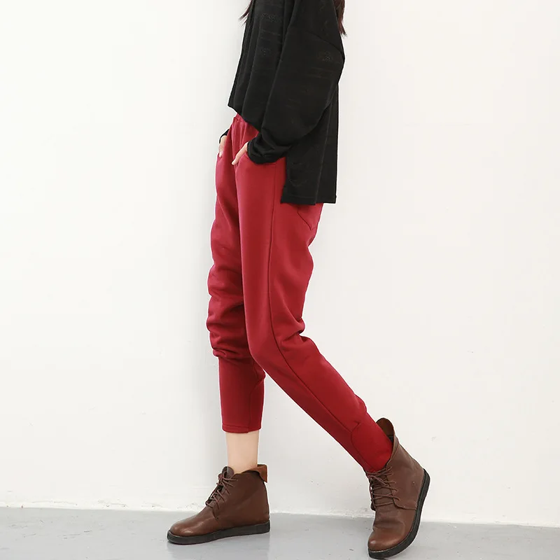 

Johnature Casual Pants Women Clothes 2019 New Autumn Trousers Pencil Pants High Elastic Waist Full Length Women Pants