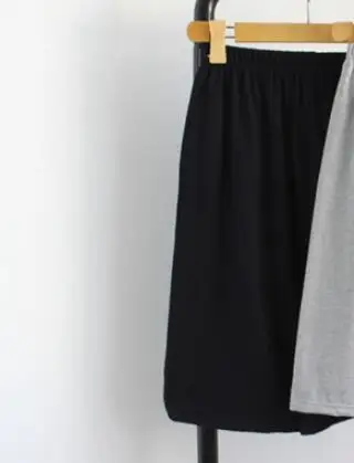 black XL-3XL, пижама hombre, большие размеры, хлопковые мужские Пижамные штаны, пижамы средней длины, мужские трико для сна, свободные домашние пижамные штаны - Цвет: black
