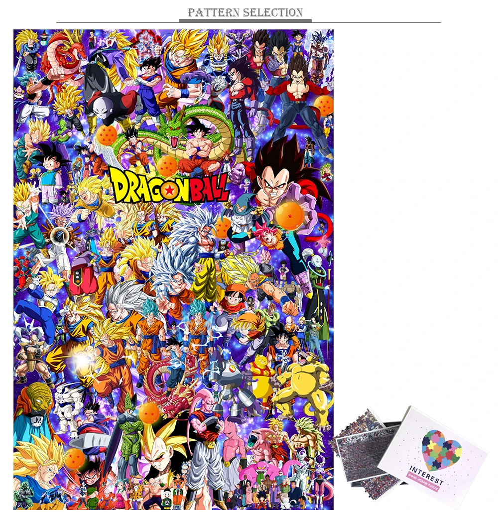 MOMEMO Dragon Ball деревянные головоломки Индивидуальные взрослые головоломки деревянные 1000 штук головоломки сборка паззлов игрушки для детей