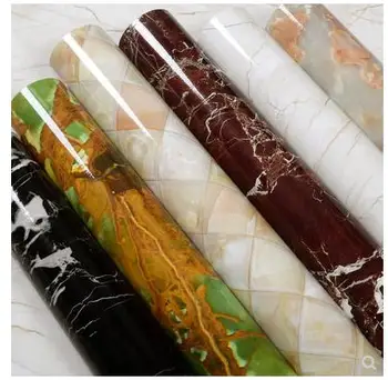 

Thickened waterproof marble pattern self-adhesive wallpaper thickened window sill paint kitchen renovation stickers