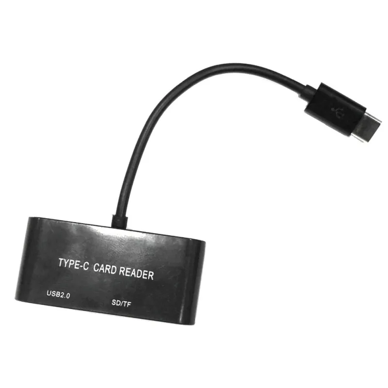 Для кард-ридер 3-в-1 Тип usb-C TF защищенная цифровая карты памяти телефона планшетного компьютера проводной адаптер с кабелем