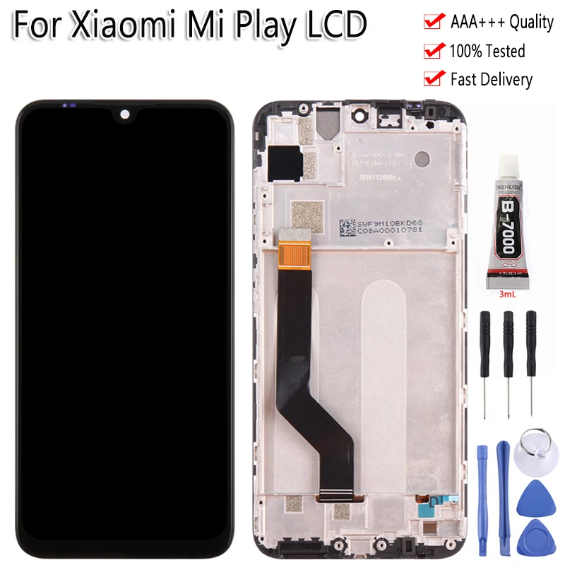 

5.84" Original Quality For XIAOMI Mi Play LCD Display Touch Screen Digitizer Assembly Replacement Free Tools For Mi Play LCD
