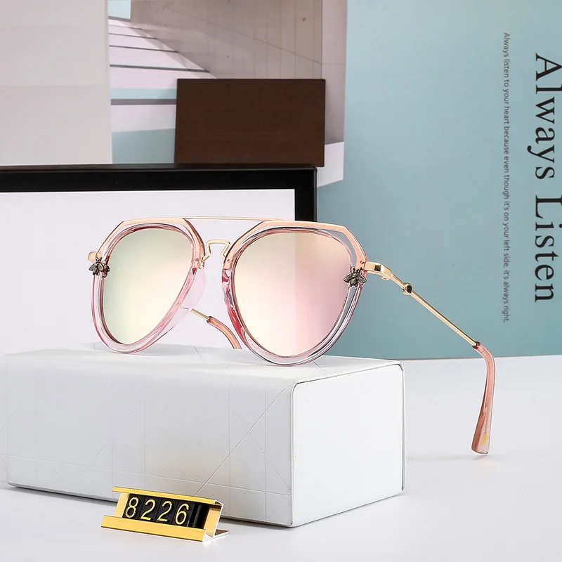 5 no box New Sunglasses Women Polarized Sunglasses Lady Luxury Retro Metal Sun Glasses Vintage Mirror Oculos De Sol Feminino UV400 - Цвет линз: 5 no box