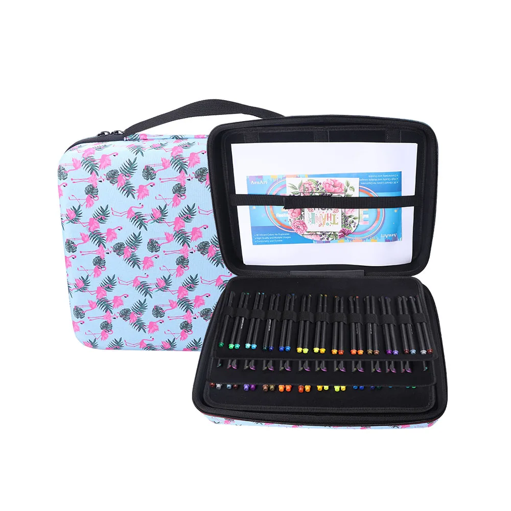 

Large Capacity Hard Stationery Colored Pencil Case School Pencil Organizer Bag Box Multi-Layer Large Zipper Pen Bag Pencilcase