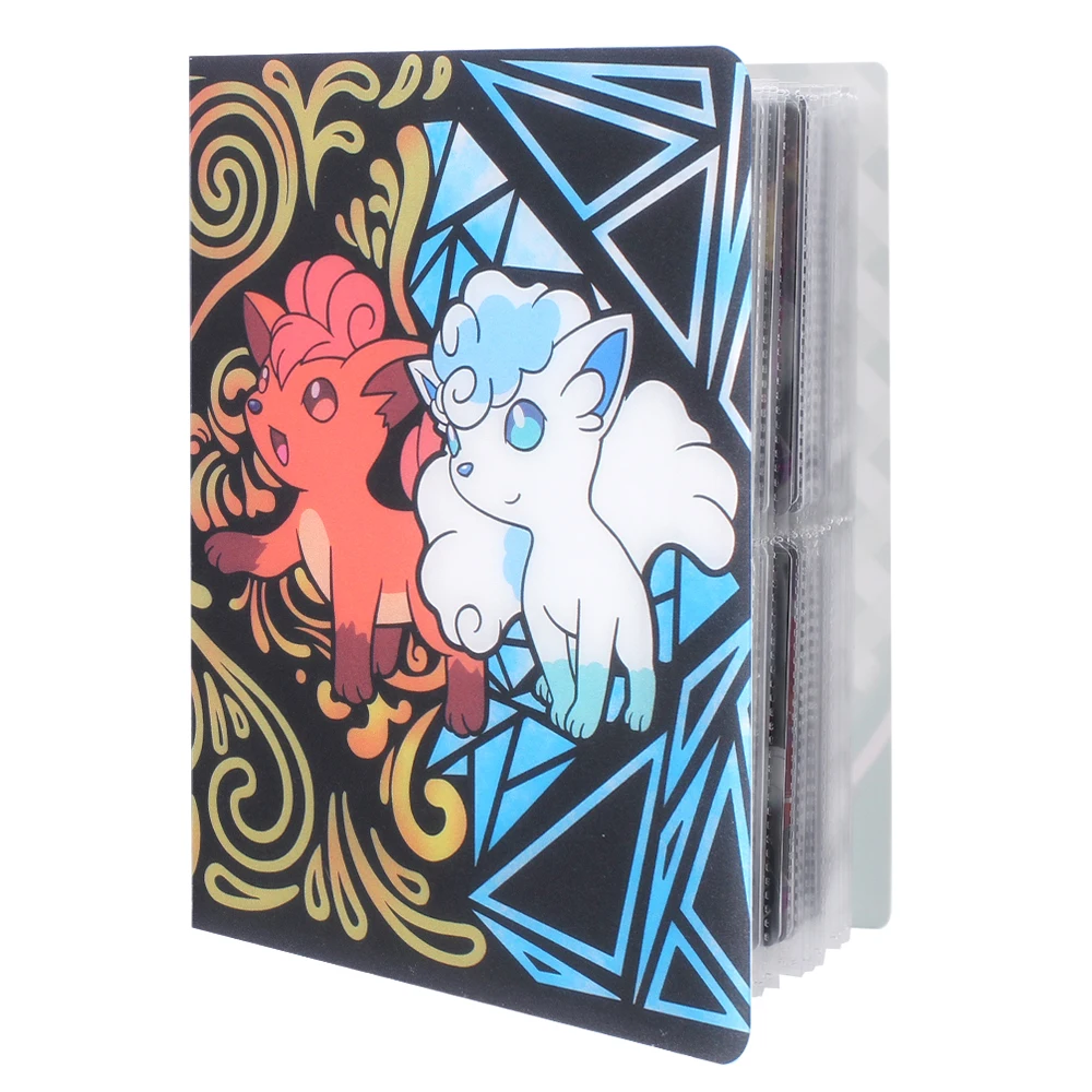 Soporte de 80 Uds. Para álbumes para juguetes de dibujos animados, juego de colección, cartas de Pokemon, álbum, tapa de libro para regalo para niños