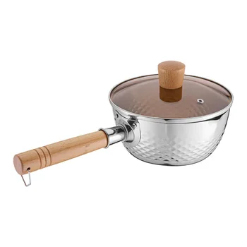 

1PC Practical Stainless Steel Multifunctional Creative Durable Instant Noodle Pot Cooking Pot Stew Pot for Home Picnic Outdoor