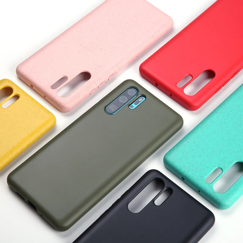 

For Huawei P30 case Smooth touch solid color phone cases for Huawei P30 P30 Pro Matte soft silicone case cover capa