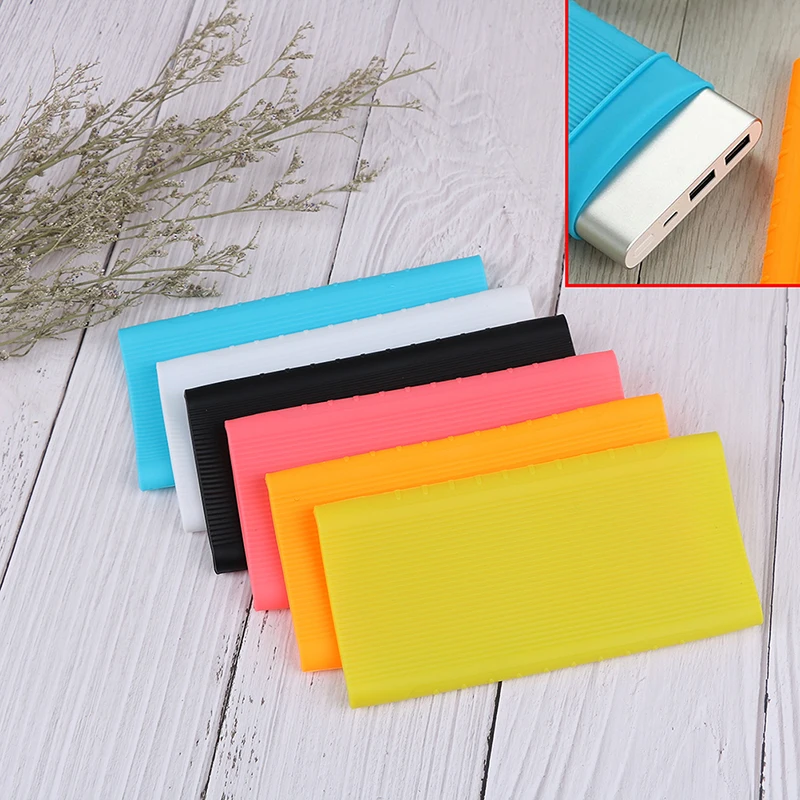 Силиконовый защитный чехол для Xiaomi power Bank 2 10000 MAh двойной USB порт оболочка для power Bank