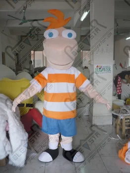 

quality PHINEAS AND FERB mascot costumes cartoon mascot design