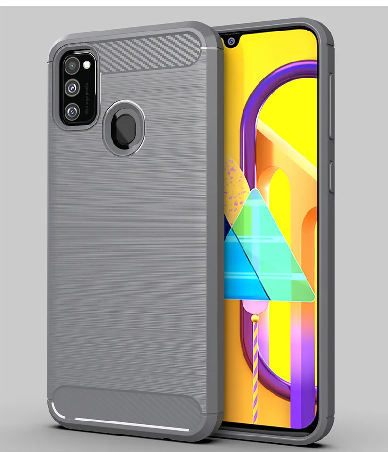 Для samsung Galaxy M30S Мягкий противоударный бампер из углеродного волокна Полная Защита силиконовый чехол для телефона для samsung Galaxy M30S 6,4''