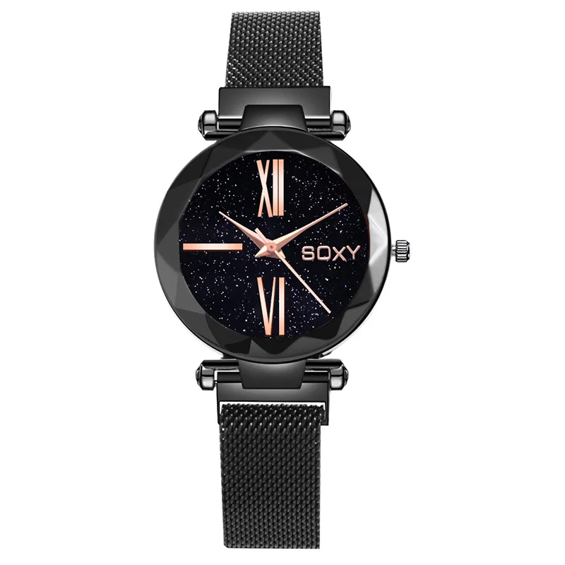 Женские кварцевые часы новейший дизайн Relojes Элегантные повседневные часы с металлической рамкой Mujer Saati женские часы Hombre - Цвет: Black