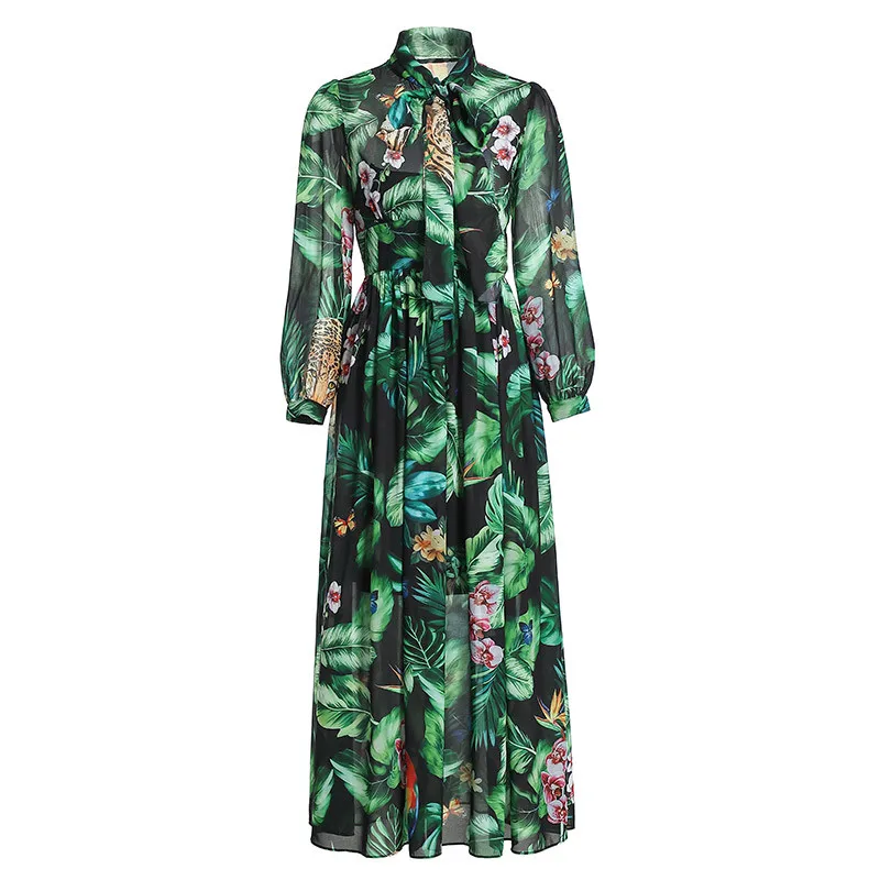 Best Price acbSO High Fashion Runway Dress 2020 New Spring Woman Clothes Elegant Lady Full Sleeve Floral Printing Long Chiffon Boho Beach Dress Best Price acbSO High Fashion Runway Dress 2020 New Spring Woman Clothes Elegant Lady Full Sleeve Floral Printing Long Chiffon Boho Beach Dress