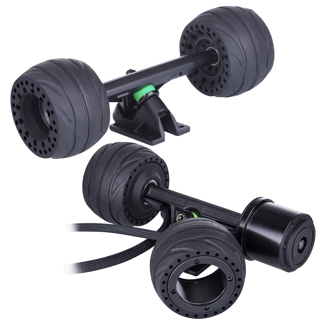 US $277.55 105BP 60 K V Replaceable Hub Motor Set Skateboard Accessories Outdoor Fun Hub Motor2 Front Wheel 2 Trucks2